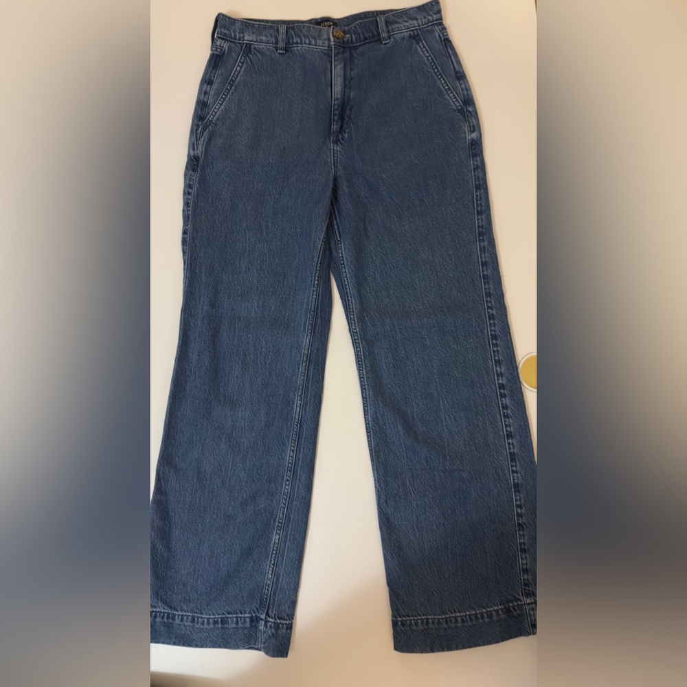 J. Crew Women's Straight Leg Blue Jeans